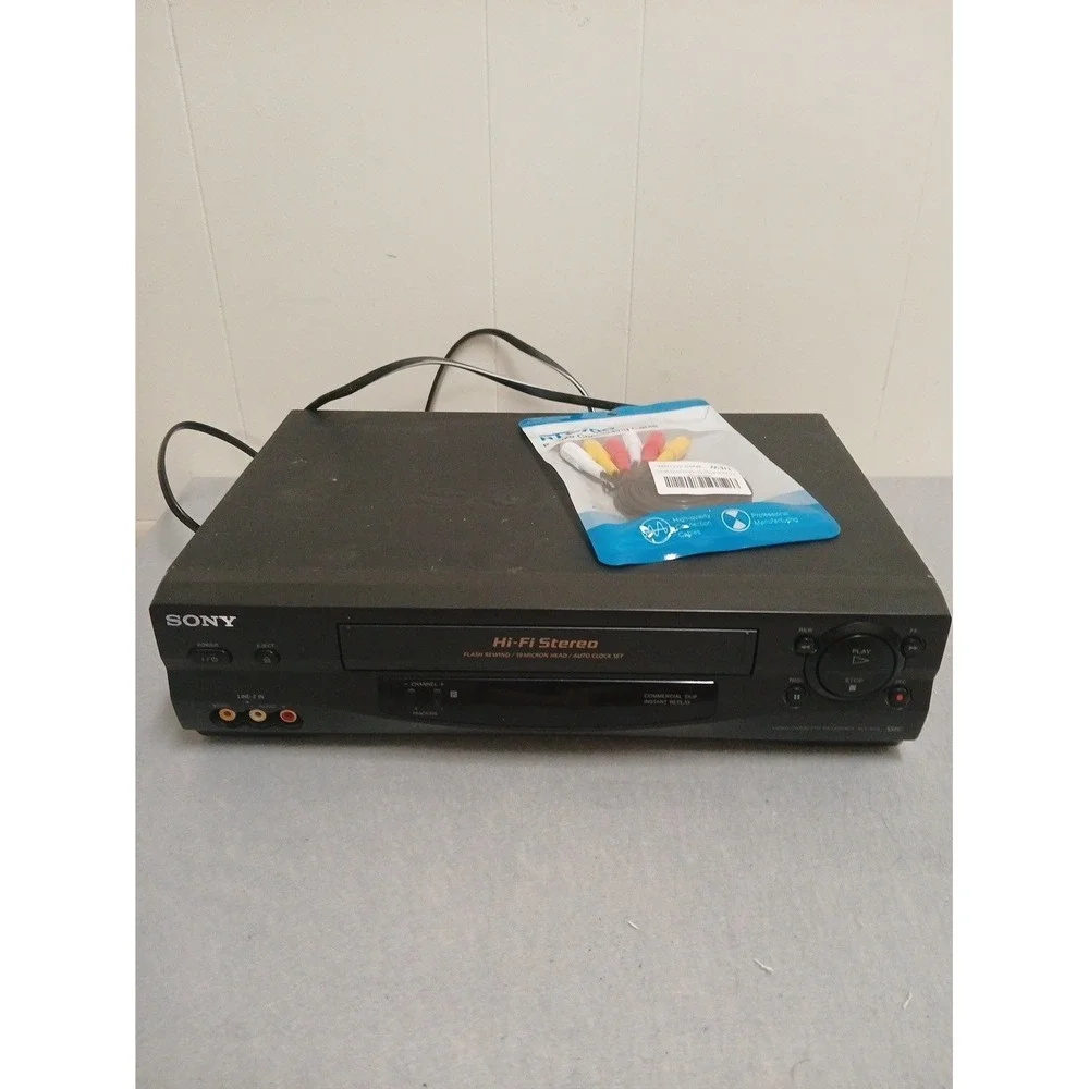 Sony SLV-N55 4-Head Hi-Fi Stereo VCR Video Player Recorder No Remote - TESTED